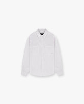 Long Sleeve Pinstripe Shirt - Grey