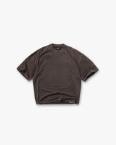 Initial Boxy T-Shirt - Coffee