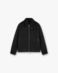 Crinkle Trucker Jacket - Black