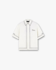 Border Shirt - Whisper White