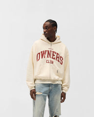 Represent Owners Club Zip Through Hoodie - Buttercream