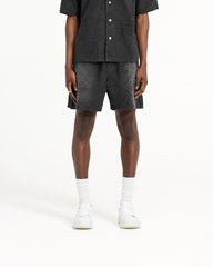 Towelling Short - Jet Black