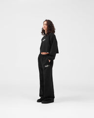 EngLAnd Cropped Sweatshirt - Jet Black