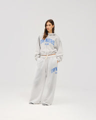 Represent Owners Club Zip Through Hoodie - Sprayed Ice Grey Marl