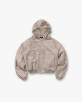 Hooded Bomber - Beige