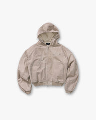 Hooded Bomber - Beige