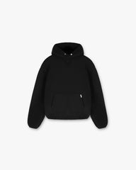 Fleece Oversized Hoodie - Black