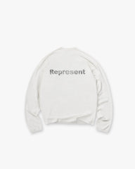 Lowercase Logo Long Sleeve T-Shirt - Flat White