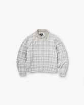 Cord Zip Flannel Shirt - Mineral