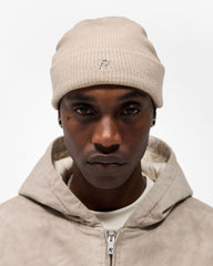 Rib Knit Beanie - Dark Taupe