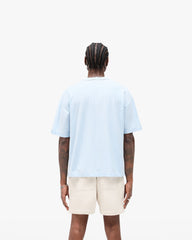 Slub Script T-Shirt - Ice Blue