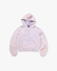 Initial Boxy Zip Through Hoodie - Mist
