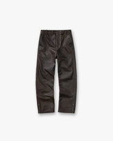 Sunfade Leather Pant - Nero