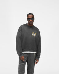 Angel Border Sweater - Stained Black