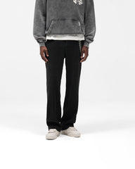 Ribbed Hybrid Pant - Washed Black