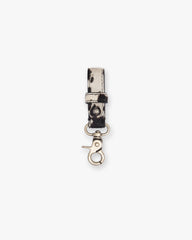 Cowhide Belt Loop - Flat White Jet Black