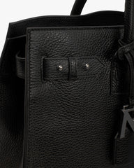HTN XL Leather Bag - Black