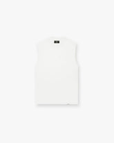 Initial Boxy Tank - Flat White