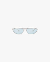 Slim Aviator Sunglasses - Silver Matcha