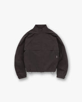 Initial Nylon Track Jacket - Coffee