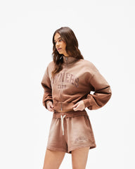 Represent Owners Club Zip Funnel Neck - Sienna