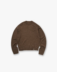 GH Knitted Long Sleeve Top - Espresso