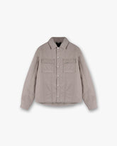 Quilted Overshirt - Mid Grey
