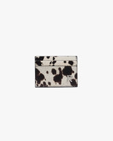 Cowhide Card Holder - Flat White Jet Black