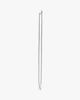 R Pendant Necklace - Silver