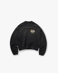 Angel Border Sweater - Stained Black