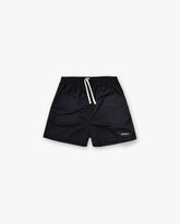Washed Mesh Shorts - Black