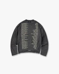 Reversible Living Legacy Tour Long Sleeve T-Shirt - Sun Fade Grey