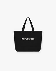 Raffia Tote Bag - Jet Black