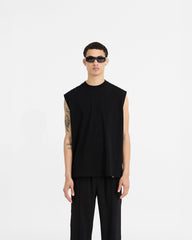 Initial Boxy Tank - Black