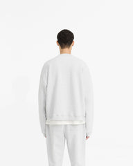 Initial Boxy Sweater - Ice Grey Marl