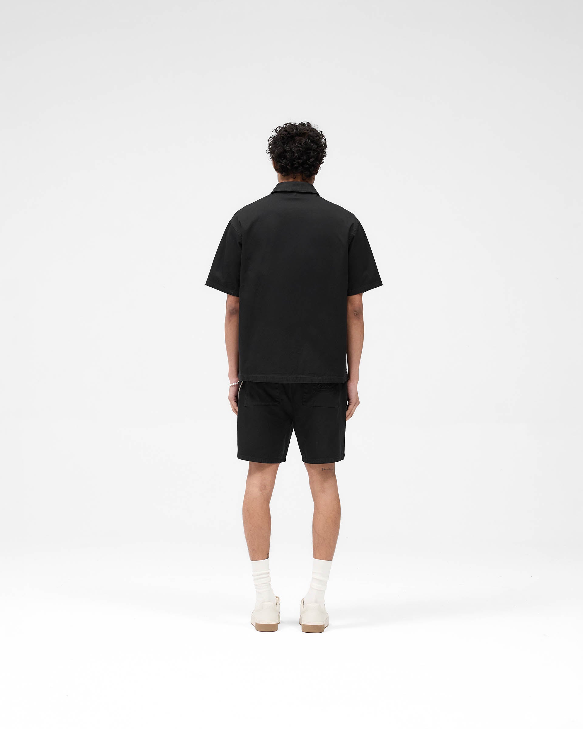 Cotton Tailored Short - Jet Black