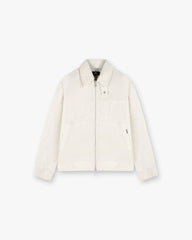 Crinkle Trucker Jacket - Ecru