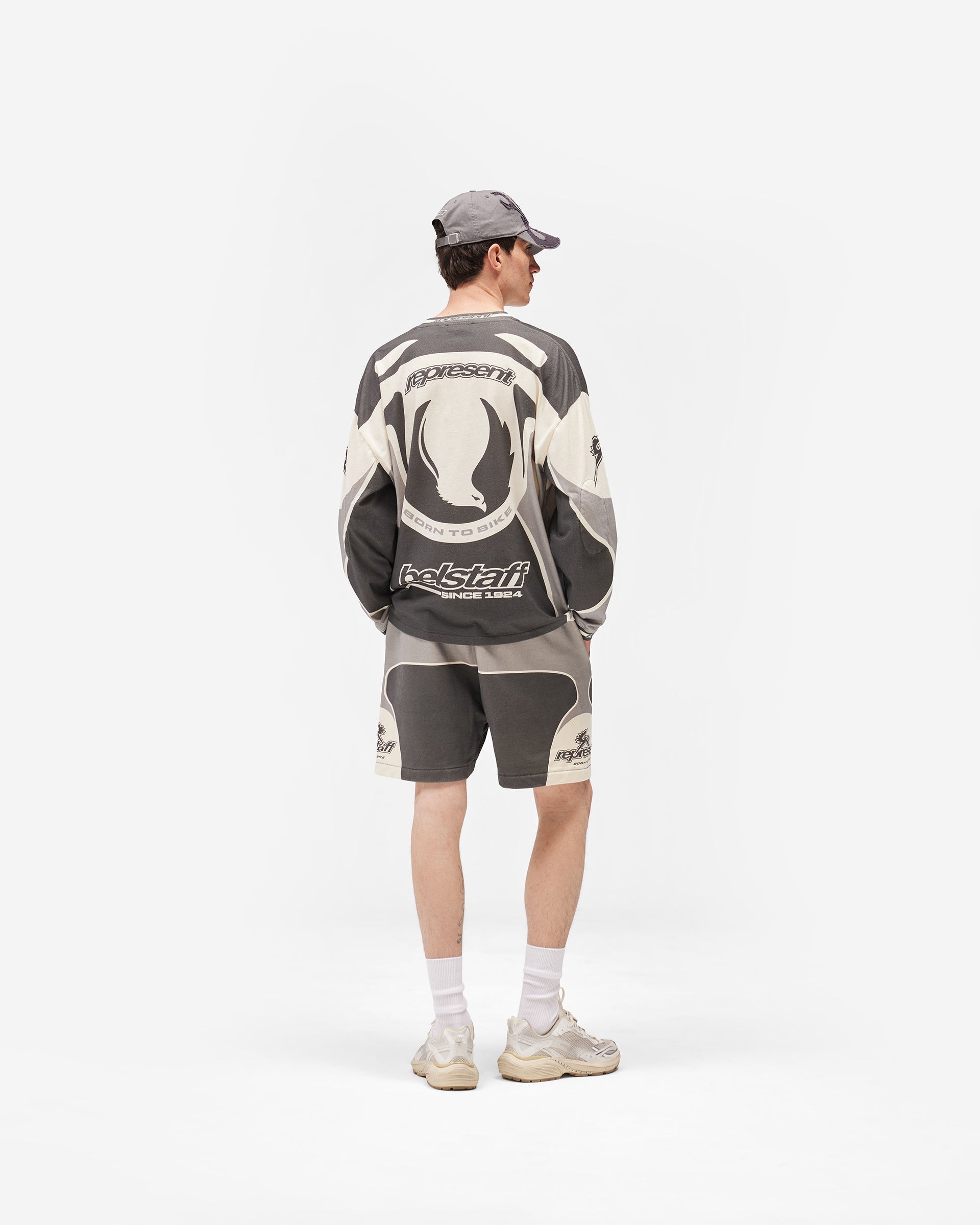 Represent X Belstaff Racing Shorts - Dark Grey