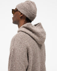 Textured Knit Beanie - Nero