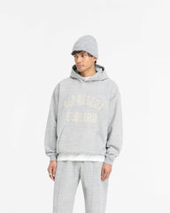 England Applique Hoodie - Grey Marl