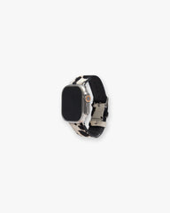 Cowhide Watch Strap - Flat White Jet Black