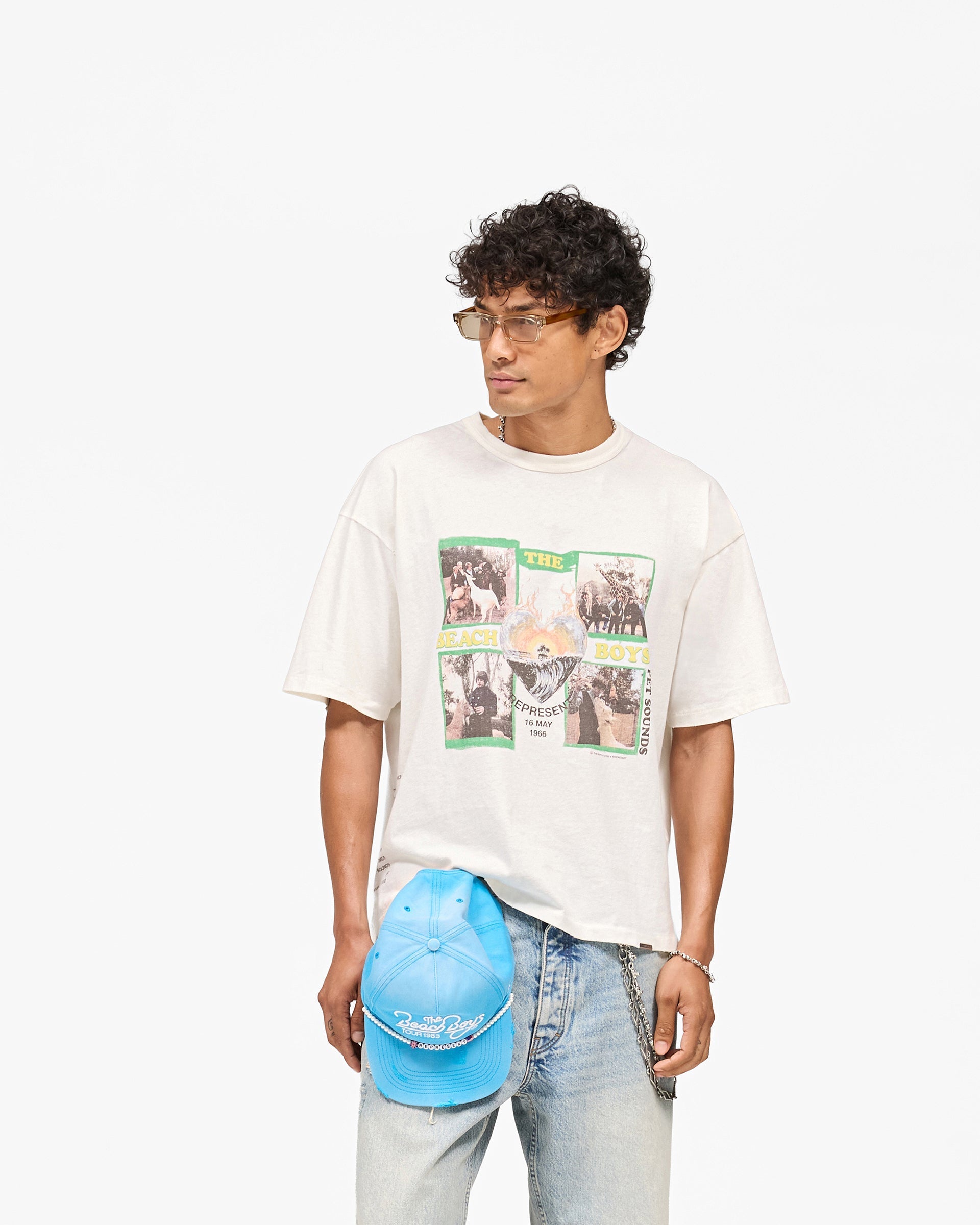 Represent x Beach Boys Pet Sounds T-Shirt - Flat White