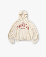 Represent Owners Club Zip Through Hoodie - Buttercream