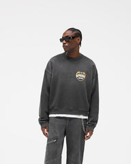 Angel Border Sweater - Stained Black