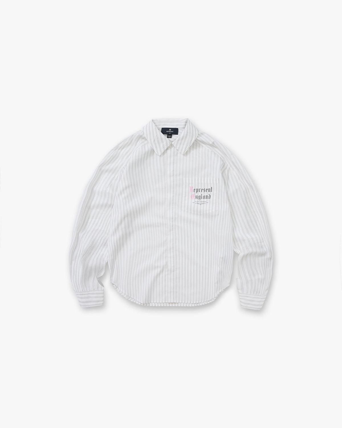 Pinstripe Shirt - Flat White
