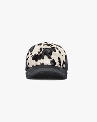Cowhide Print Cap - Flat White Jet Black
