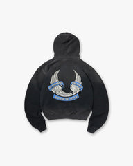Represent X Belstaff Born To Bike Hoodie - Aged Black