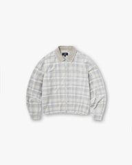 Cord Zip Flannel Shirt - Mineral