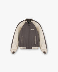 Raglan Varsity Jacket - Stone