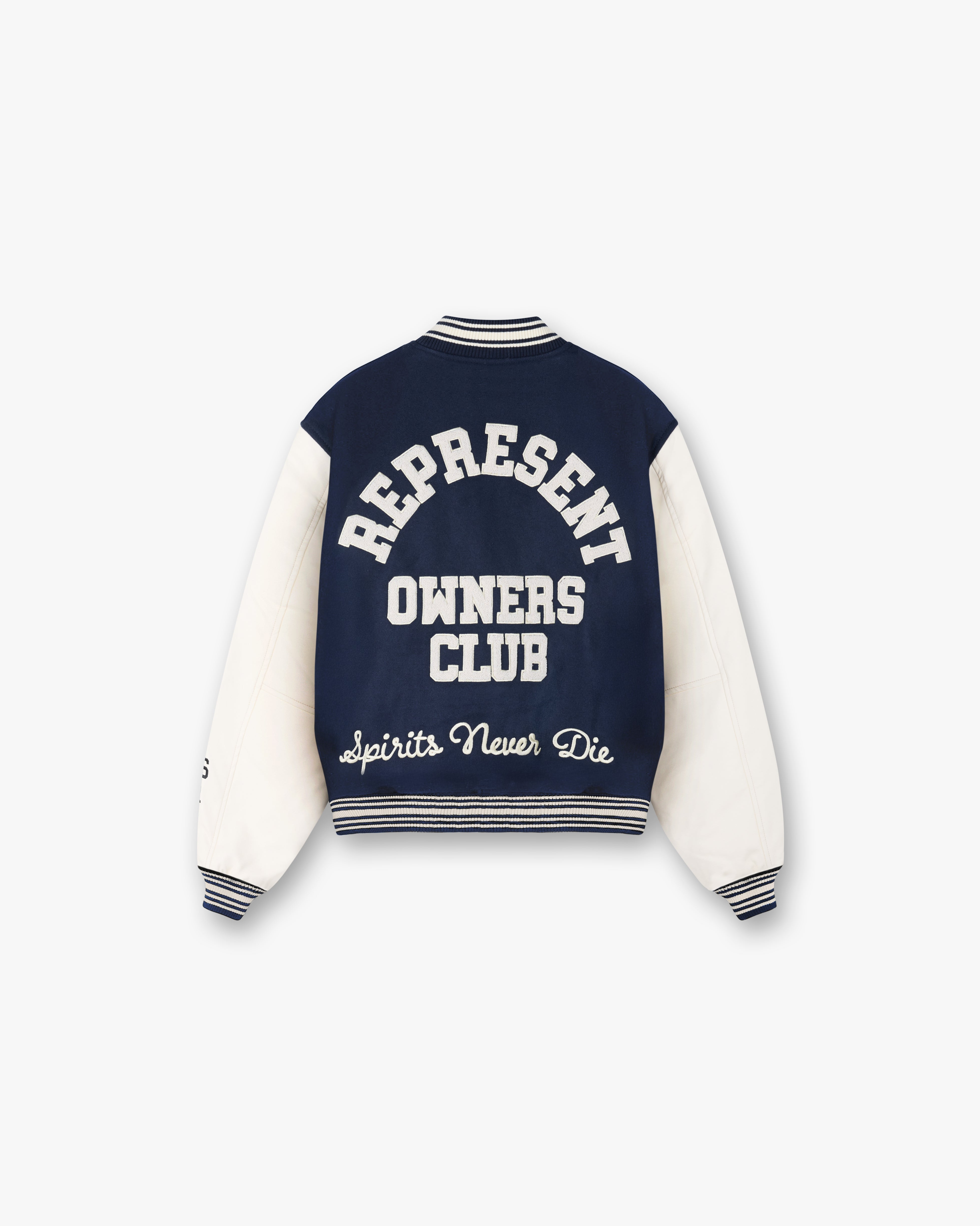 Represent Owners Club Varsity Jacket - Midnight Navy